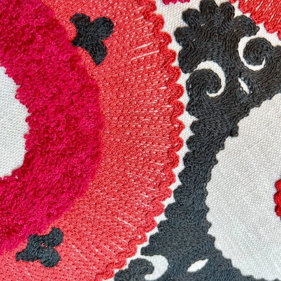 Suzani Pillow Cover Designer Fabric 22 x 22 Inches - Picture 4 of 6